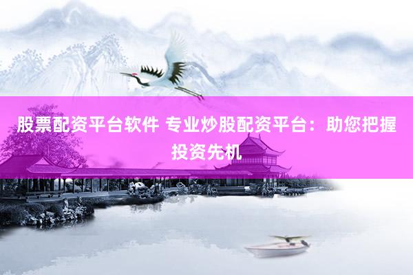 股票配资平台软件 专业炒股配资平台：助您把握投资先机