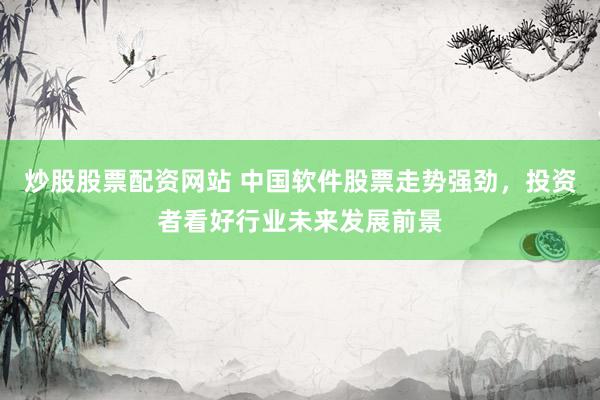 炒股股票配资网站 中国软件股票走势强劲，投资者看好行业未来发展前景