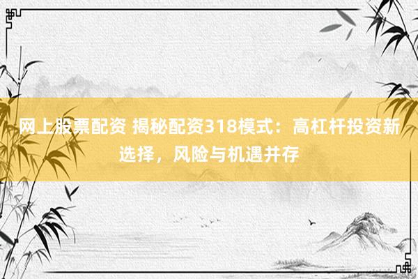 网上股票配资 揭秘配资318模式：高杠杆投资新选择，风险与机遇并存