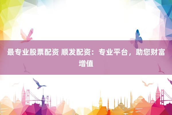 最专业股票配资 顺发配资：专业平台，助您财富增值
